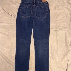 American Eagle super high rise, jeggin Blue Jeans size: 24P short